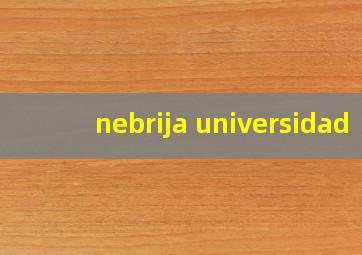 nebrija universidad